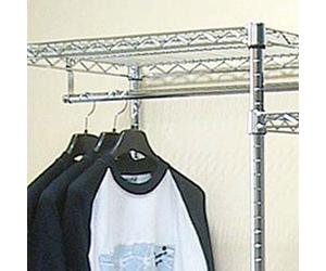 Barra porta abiti 60 cm Archimede system in acciaio cromato cromo