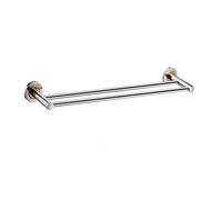 Barra Porta-Asciugamani Doppia Porta-Asciugamani a Doppio Strato Multi-Function Towel Rack Stile Contemporaneo Finitura lucida Porta-asciugamani Hanger Mensola per Asciugamani da Bagno Montata a Muro