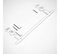 Barra porta asciugamani dritta per termosifoni da bagno di design tubi ovali, accessorio per riscaldamento, lunghezza 460 mm, colore bianco a scelta1