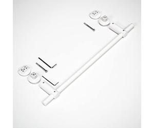 Barra porta asciugamani dritta per termosifoni da bagno di design tubi ovali, accessorio per riscaldamento, lunghezza 460 mm, colore bianco a scelta1