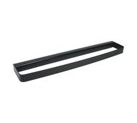 BARRA PORTA ASCIUGAMANI TELI 45 CM A MURO NERO SET BAGNO PARETE 25 BLACK