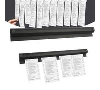 Barra Porta Comande Autoadesiva in Alluminio per Ristorante, Pizzeria, Cucina e Bar - Organizer per Ordini, Biglietti e Scontrini, Resistente a Olio e Corrosione, Facile da Installare, 30 cm
