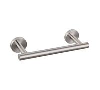Barra portasciugamani da cucina da 22,9 cm, in acciaio inox spazzolato, da parete, organizer da bagno
