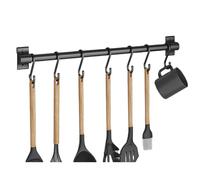 Barra Portautensili Cucina,Ganci per Utensili da Cucina,Portaoggetti per Utensili da Cucina a Parete,Porta casseruola da Parete da Cucina,Anticorrosione,per Appendere Utensili da Cucina