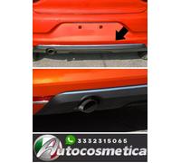 Barra Posteriore Paraurti per Renault Clio 2019-2024 Acciaio Inox Cromo 1pz-