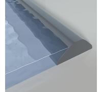 Barra protettiva per doccia, in silicone, autoadesiva, 200 cm, per bagno, cucina, colore: grigio