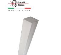 Barra PVC QUADRATA BIANCA da 20 mm a 100mm
