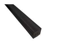 barra PVC QUADRATA NERA diverse misure (60x60x250mm)