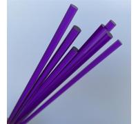 Barra quadrata in acrilico, Barre solide rotonde da 5 pezzi, aste acriliche multicolori, 5x100-250 mm