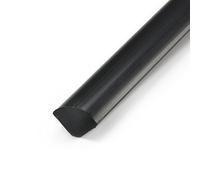 Barra quadrata in PVC DQ-PP da 2,5 m, colore nero, 13 x 13 mm, profilo angolare in plastica