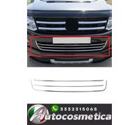 Barra radiatore listelli griglia per VW Amarok 2010-2016 acciaio inox argento