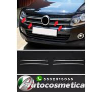 Barra radiatore listelli griglia per VW Amarok 2010+ acciaio inox argento