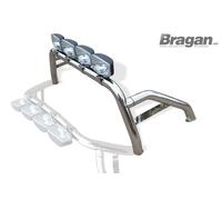 Barra Rollio + 4x Jumbo Pois Luci Per nissan navara D40 2005 - 2016 Accessori
