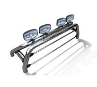 Barra Rollio + Jumbo Punti + Break Luce Per ford ranger 2016-2023 4x4 Inox