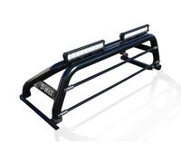 Barra Rollio+LED+Tonneau Cover Per Isuzu d-max Rodeo 2012 - 2016 4x4 - Nero