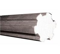 Barra Scanalata Ama 21x25x5 mm 1 m 6 Scanalature UNI 221