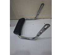 Barra schienale con supporto in gomma cromata adatta a Royal Enfield Classic Uce