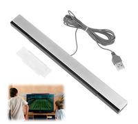 Barra Sensore USB per Wii, Barra Sensore a Infrarossi Sostitutiva Compatibile Con Wii E Wii U, Con Supporto E Cavo Da 2 M, Facile Da Collegare, Tracciamento Preciso Dei Movimenti