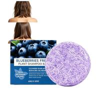 Barra shampoo al mirtillo 2 in 1 per radici dei capelli più forti e capelli più lisci, sapone anti-caduta dei capelli, leviga e idrata istantaneamente la barretta shampoo (1 pz)