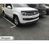 Barra Spoiler Doppia Tipo A Per Volkswagen Amarok 2010-2016 Parafango Nudge Nero