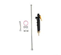 Barra spray di ricambio da 96 cm, con punta in ottone e bacchetta spruzzatrice in acciaio inox con ugello regolabile, fascette stringitubo e nastro per l'uso della pompa