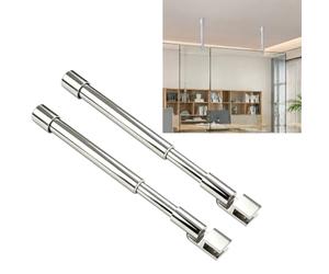Barra Stabilizzatrice per Box Doccia 2 Barre di Supporto Verticali a Soffitto per Vetrate Doccia, Asta di Supporto Telescopica ed Estensibile(Polished A,30-45cm (11.8-17.7in))