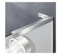 barra stabilizzatrice per box doccia Asta Di Supporto Per Pannelli Doccia In Vetro - Braccio Di Sostegno Per Pannelli Senza Telaio - Barra Stabilizzatrice(Silver,L-340mm(13.4"))