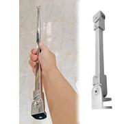 Barra Stabilizzatrice per Box Doccia Barra di Supporto da Parete Piana A Vetro con Morsetto Rettangolare, Braccio di Rinforzo Orientabile per Pannello Doccia(Silver,110cm/43.3in)