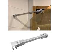 Barra Stabilizzatrice per Box Doccia Barra di Supporto Orientabile Parete-vetro per Box Doccia, Braccio Stabilizzatore per Vetro Doccia (vasca), Morsetto di Rinforzo(Silver,55cm/21.7in)