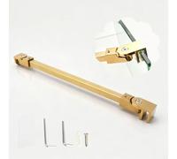 Barra Stabilizzatrice per Box Doccia Barra di Supporto Quadrata per Vetro Doccia con Viti, Asta Stabilizzatrice Regolabile per Bagno, Braccio di Supporto Fisso per Vetro Doccia(Gold,39in(100cm))