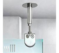 Barra Stabilizzatrice per Box Doccia Barra di Supporto Regolabile a Soffitto per Vetro Doccia, Braccio di Supporto in Acciaio Inox per Schermo, Asta di Rinforzo per Porta Della Vasca