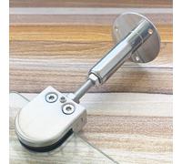 Barra Stabilizzatrice per Box Doccia in Acciaio Inossidabile | Regolazione Asta di Supporto per Vetro Doccia a Soffitto per Vetro 6-10mm(Fixed distance 240-310mm)