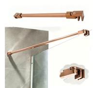Barra stabilizzatrice per Porta Doccia Color Oro Rosa da 56 cm, Asta di Supporto Fissa per Pannello Anti-Oscillazione, Supporto in Vetro Senza giunture Fai-da-Te per Un Arredamento Bagno min