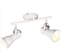 Trio, Faretto, Steam 2xE14, max.25,0 W Finitura: Metallo, Bianco anticato L:30,0cm, L:10,0cm, A:22,0cm IP20,Senza illuminante