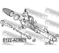 Barra sterzo Assale anteriore 0122-ACM21 FEBEST per TOYOTA AVENSIS VERSO