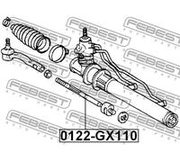 Barra sterzo Assale anteriore 0122-GX110 FEBEST per LEXUS IS I IS SportCross