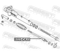 Barra sterzo Assale anteriore 0222-CA33 FEBEST per MAZDA NISSAN INFINITI