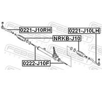 FEBEST 0222-J10F Snodo assiale