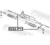 Barra sterzo Assale anteriore 0222-P11 FEBEST per NISSAN PRIMERA SUNNY III