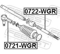 Barra sterzo Assale anteriore 0722-WGR FEBEST per SUZUKI IGNIS I GSX GS GSX-R
