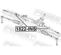 Barra sterzo Assale anteriore 1822-INS FEBEST per OPEL SAAB CHEVROLET