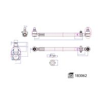 Barra Sterzo Con Ghiere Bloccaggio Adatto A per Si