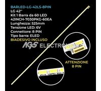 BARRA STRIP 60 LED TV LG 42INCH-7030PKG-60EA T420HVN010 42LS5600 42LS570S