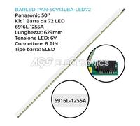 BARRA STRIP 72 LED PANASONIC 50-V13-LBA-REV0.8-1 6916L-1255A LC500ECDFFF1