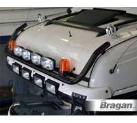 Barra Tetto Jumbo Spots E Beacons per Scania PGR 6 Series 2009+ Topline BLACK