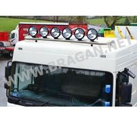 Barra Tettuccio A+ Tondo Nero Punti Per volvo FE 2006 - 2013 Acciaio Inox