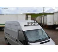 Barra Tettuccio A1 + LED Per fiat ducato 2007-2014 Furgone Anteriore M Alta Inox