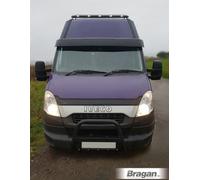 Barra Tettuccio A1 + Punti + LED Per Iveco daily 2006 - 2014 Furgone M Alta Nero