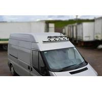 Barra Tettuccio A1 + Punti + LED Per Renault master 2018-2024 Medio Alto Inox
