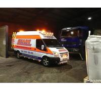 Barra Tettuccio B1 + LED Per Renault master 2003 - 2010 Anteriore M Alta